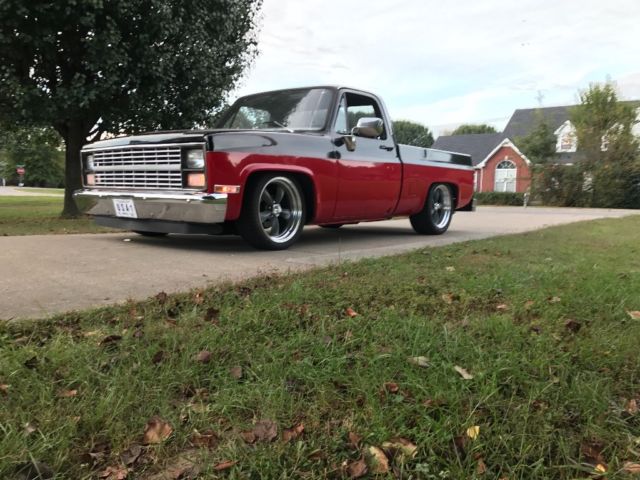 1982 Red Chevrolet C-10 truck