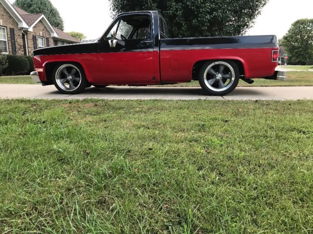 1982 Red Chevrolet C-10 truck