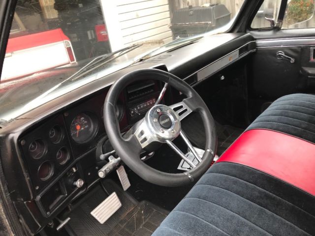 1982 Red Chevrolet C-10 truck