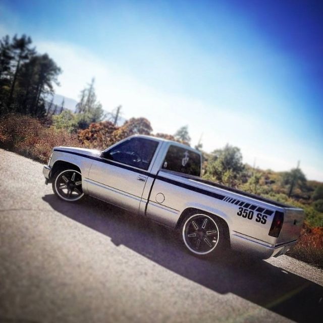 1990 Silver Chevrolet Silverado 1500 Regular cab short bed