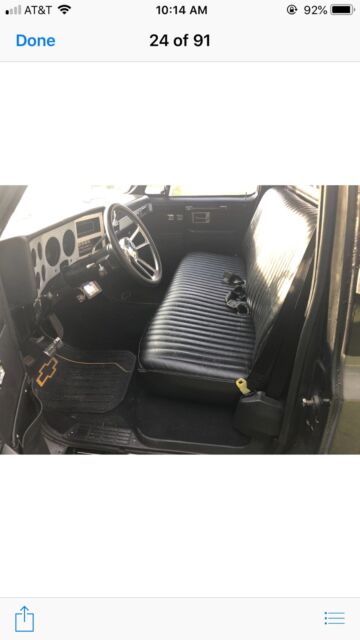 1984 Black Chevrolet C-10 Standard Cab Pickup