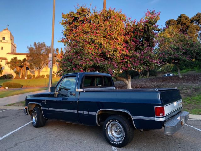 1987 Blue Chevrolet C-10 Crew Cab Pickup