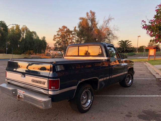 1987 Blue Chevrolet C-10 Crew Cab Pickup
