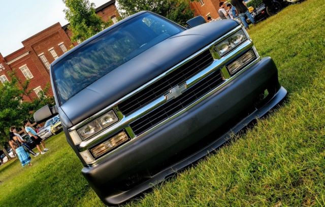 1991 Satin Black Chevrolet Silverado 1500 Extended Cab Pickup