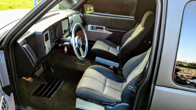 1991 Satin Black Chevrolet Silverado 1500 Extended Cab Pickup