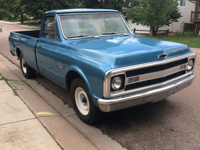 1970 Blue Chevrolet C-10 Pickup