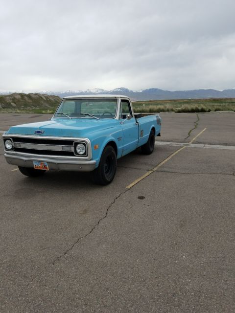 1969 Blue Chevrolet C20 Standard Cab Pickup