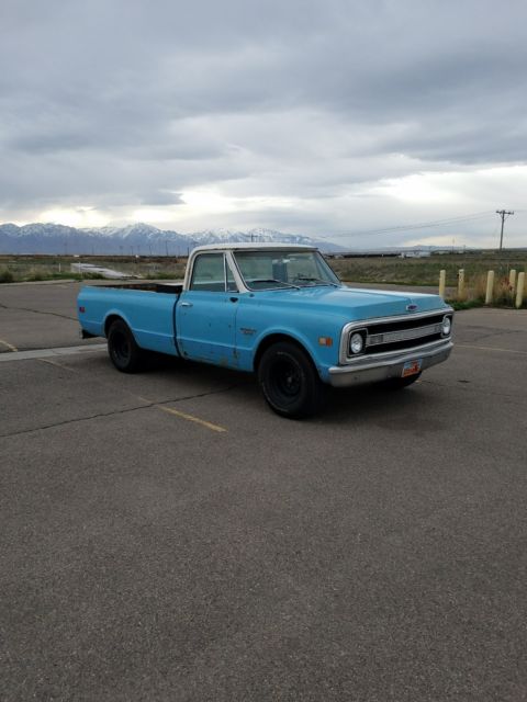 1969 Blue Chevrolet C20 Standard Cab Pickup