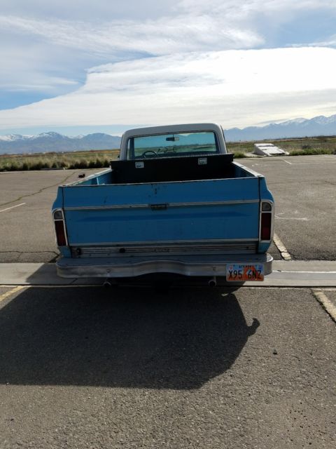 1969 Blue Chevrolet C20 Standard Cab Pickup