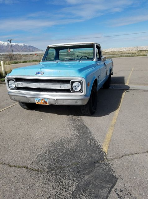 1969 Blue Chevrolet C20 Standard Cab Pickup