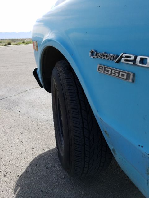 1969 Blue Chevrolet C20 Standard Cab Pickup