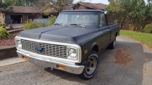 1972 Black Chevrolet C-10 Standard Cab Pickup