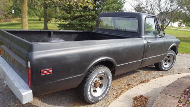 1972 Black Chevrolet C-10 Standard Cab Pickup