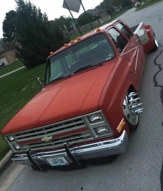 1986 Red Chevrolet C/K Pickup 3500 Crew Cab Pickup