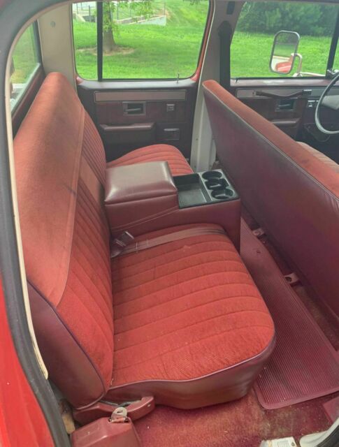 1986 Red Chevrolet C/K Pickup 3500 Crew Cab Pickup