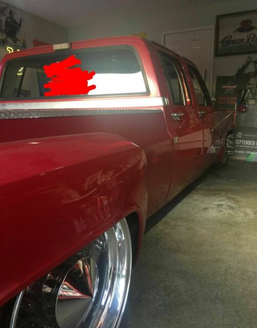 1986 Red Chevrolet C/K Pickup 3500 Crew Cab Pickup