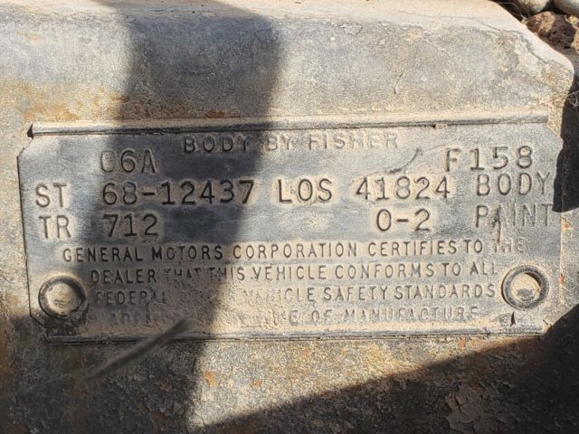 1968 Black Chevrolet Camaro