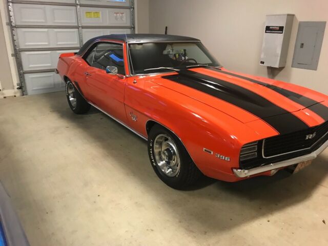 1969 Orange Chevrolet Camaro Coupe