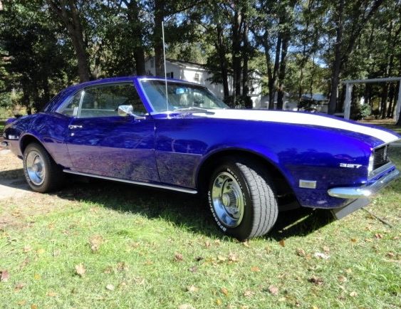 1968 Blue Chevrolet Camaro Coupe