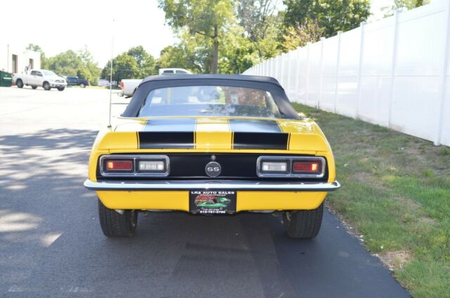 1968 Yellow Chevrolet Camaro Convertible