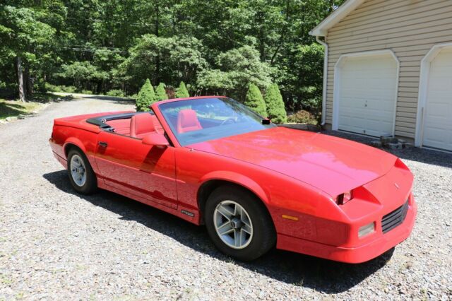 1989 Red Chevrolet Camaro Convertible