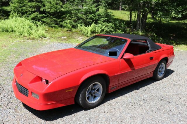 1989 Red Chevrolet Camaro Convertible