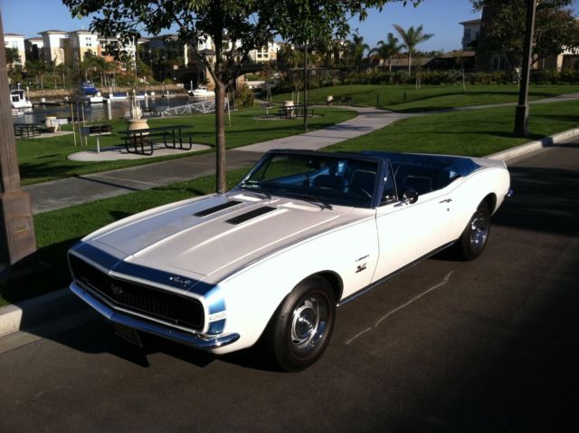 1967 Dover White Chevrolet Camaro Convertible