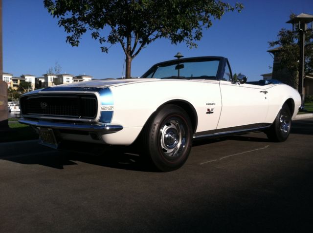 1967 Dover White Chevrolet Camaro Convertible