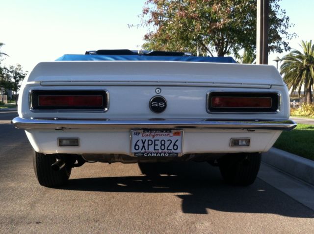 1967 Dover White Chevrolet Camaro Convertible