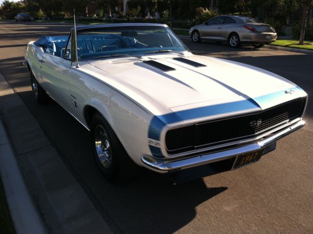 1967 Dover White Chevrolet Camaro Convertible