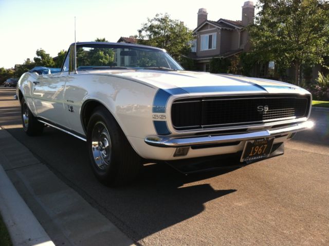 1967 Dover White Chevrolet Camaro Convertible