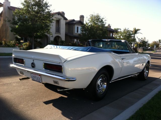 1967 Dover White Chevrolet Camaro Convertible