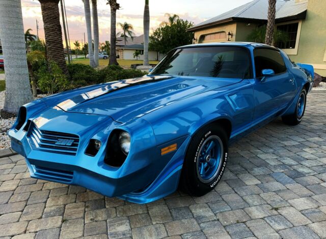 1980 Blue Chevrolet Camaro T-Top