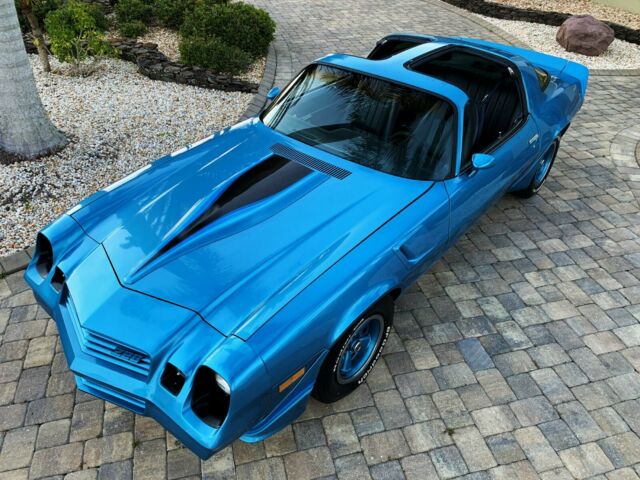 1980 Blue Chevrolet Camaro T-Top