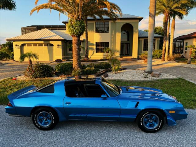 1980 Blue Chevrolet Camaro T-Top