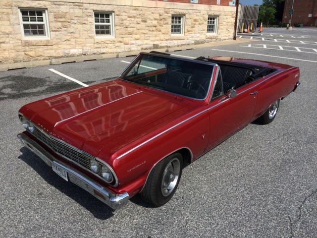 1964 red Chevrolet Chevelle convertible