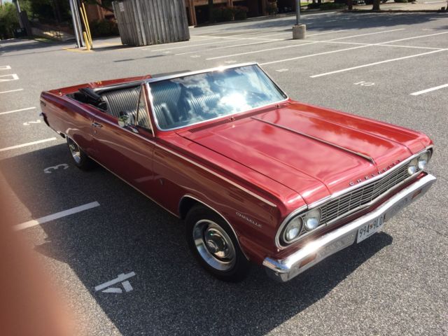 1964 red Chevrolet Chevelle convertible