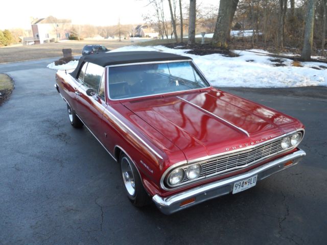 1964 red Chevrolet Chevelle convertible