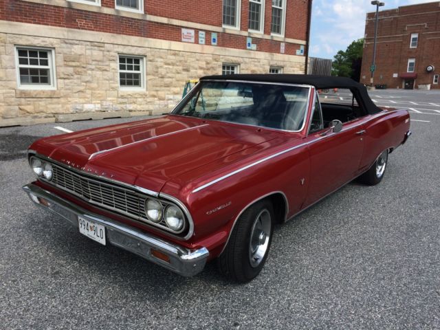 1964 red Chevrolet Chevelle convertible