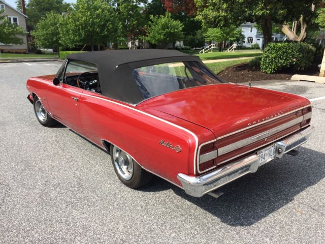 1964 red Chevrolet Chevelle convertible