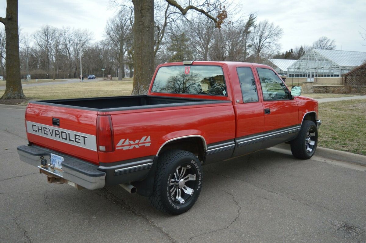 1993 Red Chevrolet C/K Pickup 1500 Extended Cab Pickup