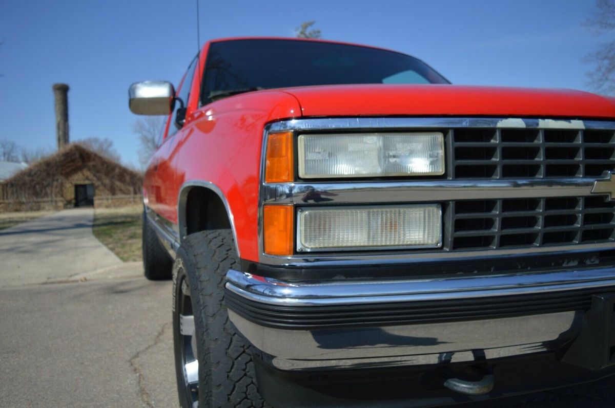 1993 Red Chevrolet C/K Pickup 1500 Extended Cab Pickup