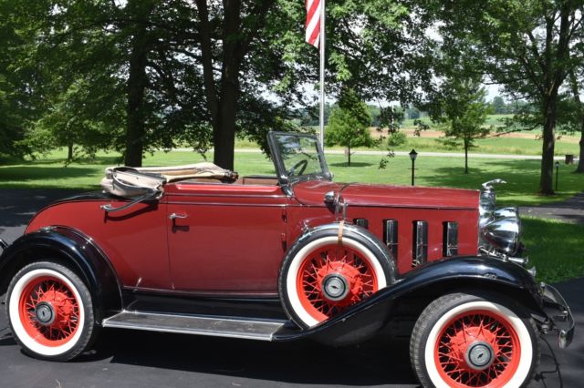 1932 Burgundy Chevrolet Chevy Confederate 2 door Coupe