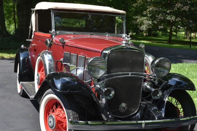 1932 Burgundy Chevrolet Chevy Confederate 2 door Coupe