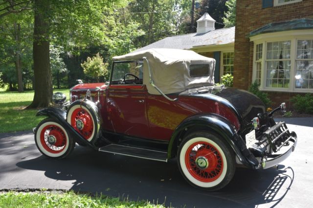 1932 Burgundy Chevrolet Chevy Confederate 2 door Coupe