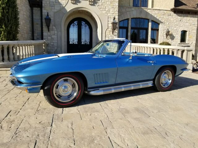 1967 Blue Chevrolet Corvette Convertible