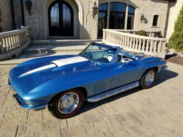 1967 Blue Chevrolet Corvette Convertible