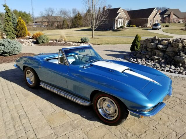 1967 Blue Chevrolet Corvette Convertible
