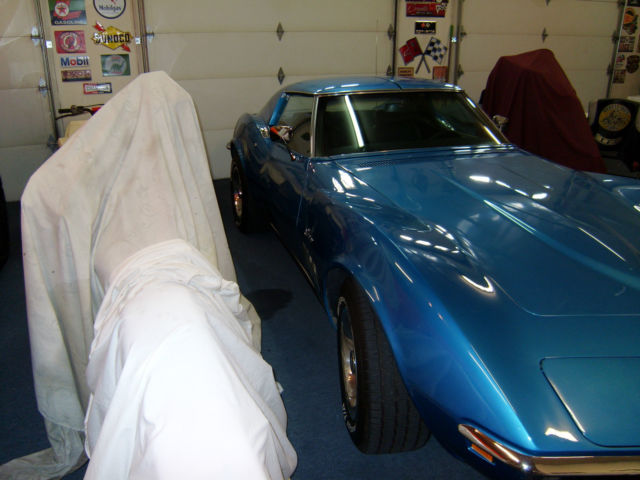19690000 Blue Chevrolet Corvette Coupe