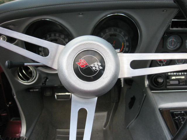 1974 Maroon Chevrolet Corvette T Top